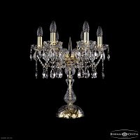 Настольная лампа с хрусталем Bohemia IVELE Crystal 1413L/6/141-47 G