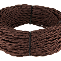 Ретро кабель витой  2х2,5 (коричневый) Werkel