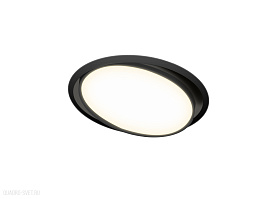 Встраиваемая поворотная светодиодная панель Donolux Moon DL18813/9W Black R