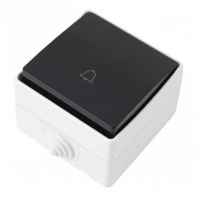 Кнопка дверного звонка, 10A 250V 309.36-1.grey Arte Milano