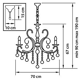 Люстра подвесная Osgona Elegante 708087