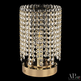 Хрустальная настольная лампа APL LED Sicilia SH500.L3.17-26.B.Gd.E14