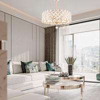 Подвесная хрустальная люстра Arte Milano 377019/8/300/570 GD