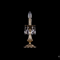 Литая настольная лампа с хрусталем Bohemia IVELE Crystal 7001/1-30/GB