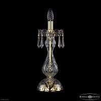 Настольная лампа с хрусталем Bohemia IVELE Crystal 1403L/1-35 G