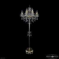 Торшер с хрусталем Bohemia IVELE Crystal 1415T2/8+4/200-165 G