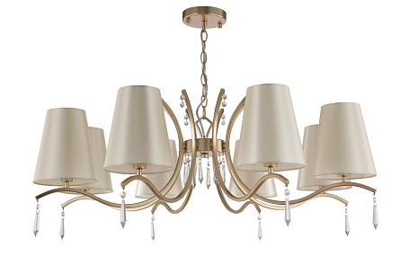 Большая люстра Crystal Lux RENATA SP8 GOLD