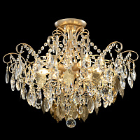Потолочная хрустальная люстра Crystal Lux ESMIRALDA PL6 GOLD
