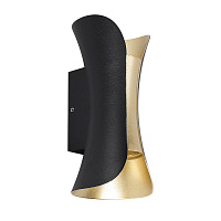 Уличный настенный светодиодный светильник Arte Lamp ALBA A6405AL-2BK