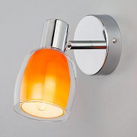 Настенный светильник с поворотным стеклянным плафоном Eurosvet Potpourri 20119/1 оранжевый