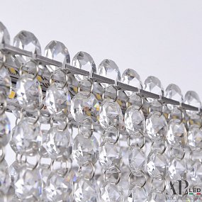 Хрустальная подвесная светодиодная люстра APL LED Sicilia SH04.42.C.Ni.4000