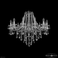 Большая хрустальная люстра Bohemia IVELE Crystal 1415/12/300 Ni