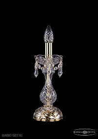 Хрустальная настольная лампа Bohemia IVELE Crystal 1400L/1-27/G/Drops