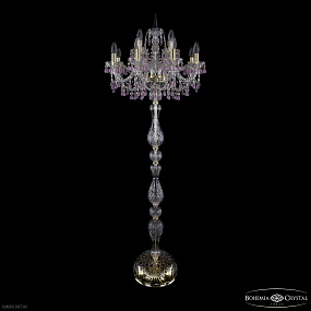 Торшер с хрусталем Bohemia IVELE Crystal 1410T1/8+4/195-165 G V7010