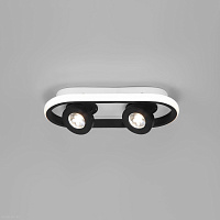 Потолочный светодиодный светильник Eurosvet Slam 20123/2 LED белый/черный