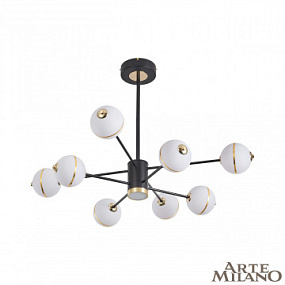 Большая светодиодная люстра Arte Milano 272069/8 BK