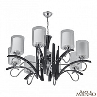 Подвесная люстра Arte Milano 309167/8 Bk/Ni