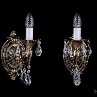 Бра литое с хрусталем Bohemia IVELE Crystal 1702B/1/175 A/GB