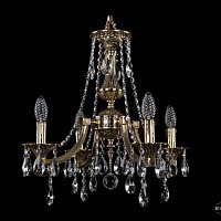 Литая подвесная люстра с хрусталем Bohemia IVELE Crystal 1771/4/150/A/GB