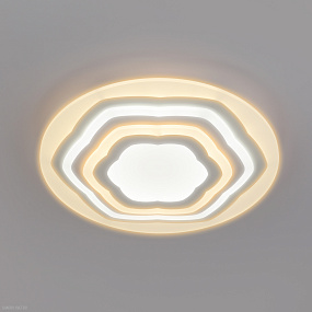 Потолочный светодиодный светильник с пультом управления Eurosvet Siluet 90117/4 белый