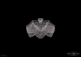 Хрустальная потолочная люстра Bohemia IVELE Crystal 7708/3/Ni