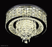 Хрустальная потолочная светодиодная люстра Lumina Deco Piatto DDС 6892-500