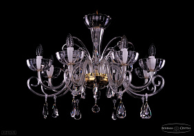 Хрустальная подвесная люстра Bohemia IVELE Crystal 1333/8/320/G