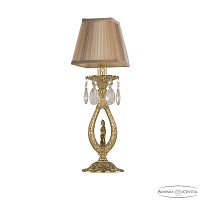 Настольная лампа с хрусталем Bohemia Ivele Crystal Verona 72400L/1 G FH1S SQ8