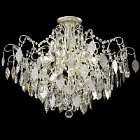 Потолочная хрустальная люстра Crystal Lux ESMIRALDA PL9 SILVER
