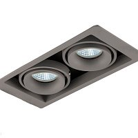 Встраиваемый светильник Donolux Lumme DL18615/02WW-SQ Silver Grey/Black
