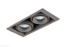 Встраиваемый светильник Donolux Lumme DL18615/02WW-SQ Silver Grey/Black