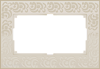 Рамка для двойной розетки (слоновая кость) Werkel WL05-Frame-01-DBL-ivory