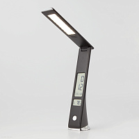 Светодиодная настольная лампа с часами Eurosvet Business 80504/1 черный