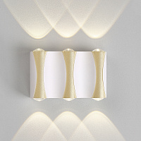 Уличный настенный светодиодный светильник Crystal Lux CLT 022W3 WH-GO 4000K