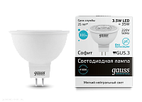 Лампа LED Gauss Софитная 3,5 Вт  GU5.3 4100K 220В 16524
