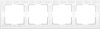 Рамка на 4 поста (белый) Werkel WL05-Frame-04-white