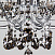 Большая хрустальная люстра Eurosvet Teodore 10103/12 хром/дымчатый хрусталь Strotskis