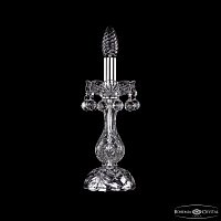 Настольная лампа с хрусталем Bohemia IVELE Crystal 1409L/1-27 Ni
