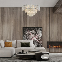 Потолочная хрустальная люстра Arte Milano 376109/7/300/490 CR