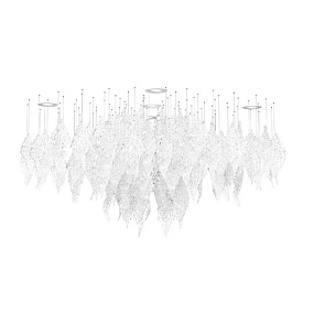 Большая люстра L'Arte Luce Frosty Leaves L63201