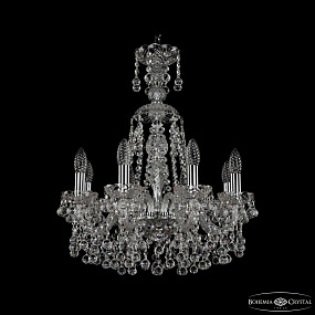 Хрустальная подвесная люстра Bohemia IVELE Crystal 1409/8/160/XL-60 Ni