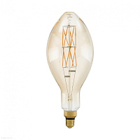 Лампа светодиодная филаментная диммируемая  EGLO "BIG SIZE" E140, 8W (E27), L403, 2100K, 806lm, янта