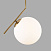 Подвесной светильник со стеклянным плафоном Eurosvet Frost 50153/1 латунь