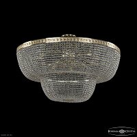 Большая хрустальная люстра Bohemia IVELE Crystal 19091/100IV G