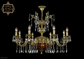 Хрустальная подвесная люстра Bohemia Art Classic 31.29.8.CK250SP.250GL.G.Sp.Amber.1B