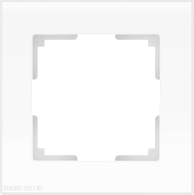 Рамка на 1 пост (белый матовый) Werkel WL01-Frame-01