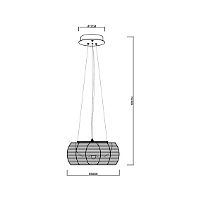 Подвесной светильник Zumaline TANGO MD1104-2L/BLACK