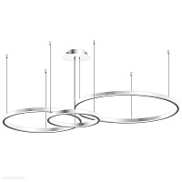 Подвесной светодиодный диммируемый светильник Kink Light Тор 08223,01PA(4000K)