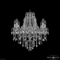 Хрустальная подвесная люстра Bohemia IVELE Crystal 1415/10/165 Ni