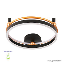 Светодиодный потолочный светильник Crystal Lux FERNANDO PL48W LED BLACK/GOLD